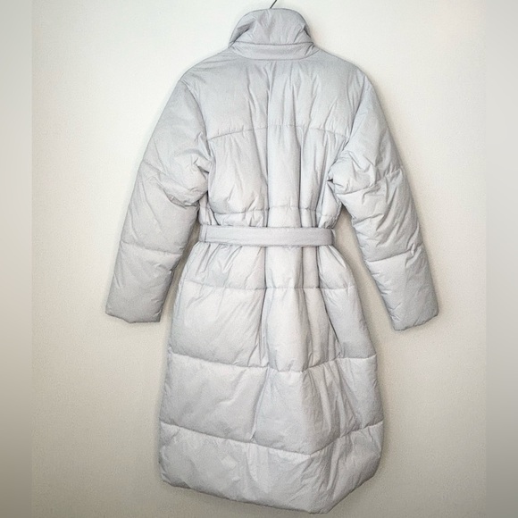 J Crew Puffer Wrap Coat With Primaloft Size M Pale Sky NWOT - Picture 5 of 9